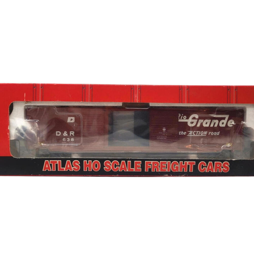 Atlas 1673-2 HO Scale Rio Grande ACF 60' Double Door Auto Parts Car #63856 LN